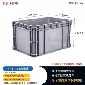 貴陽(yáng)EU歐式物流箱 600-340配件箱 塑料廠家批發(fā)