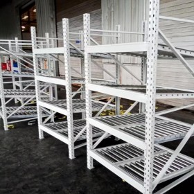 重力式輥道滾筒滑道汽車電子倉(cāng)庫(kù)滾筒貨架