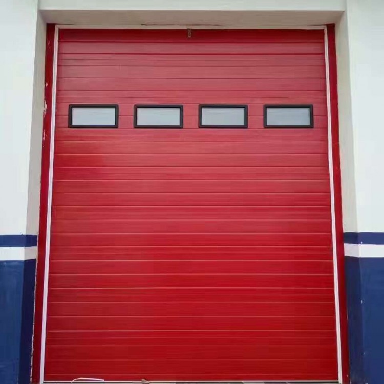 電動(dòng)消防車庫卷簾 翻板 折疊 廠房 工業(yè)提升滑升門-祥利華