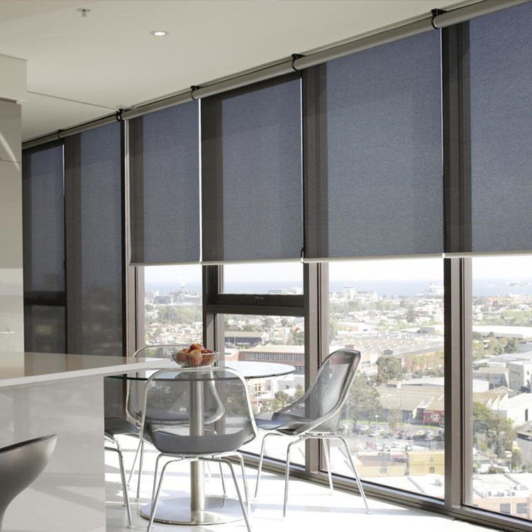 電動(dòng)擋雨防風(fēng)卷簾 室外庭院隔熱遮陽(yáng)簾 開放陽(yáng)臺(tái)窗簾防曬簾