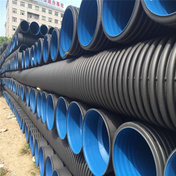 成都HDPE聚乙烯雙壁波紋管 抗外壓強度高 耐沖擊，具有環(huán)柔性
