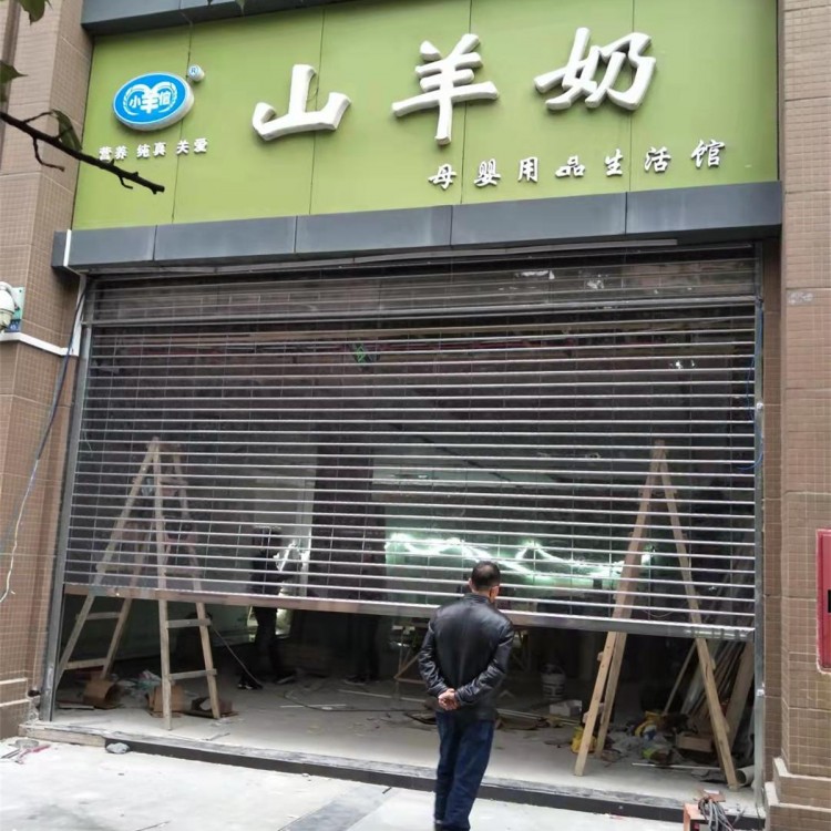 四川成都水晶透明卷簾門 商用電動(dòng)卷簾門 商鋪防盜門 廠家直銷