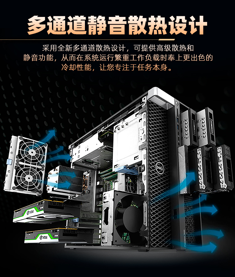 多通道靜音散熱設(shè)計(jì)