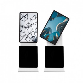 液晶電視落地支架豎屏旋轉(zhuǎn)移動廣告機站櫥窗展示架