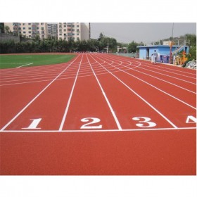 四川操場用塑膠跑道鋪設 混合透氣性 免費設計 包工包料