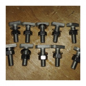 M12 碳鋼 T 形頭螺栓，帶錨固槽 T型螺栓