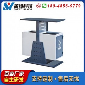 鍍鋅板分類果皮箱戶外公園小區(qū)街道環(huán)衛(wèi)垃圾桶室外大號(hào)景區(qū)垃圾箱