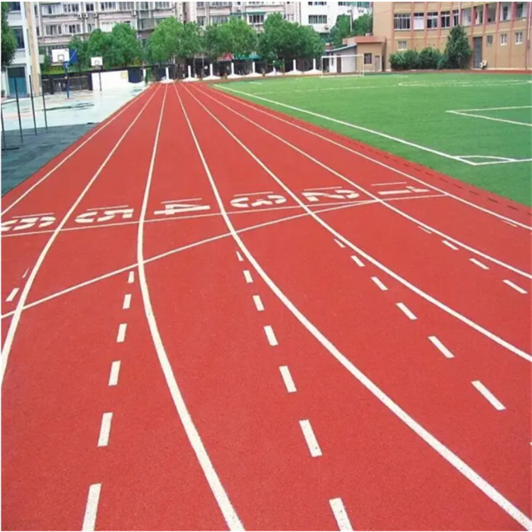 透氣型混合型全塑型塑膠跑道 學(xué)校操場運動場施工