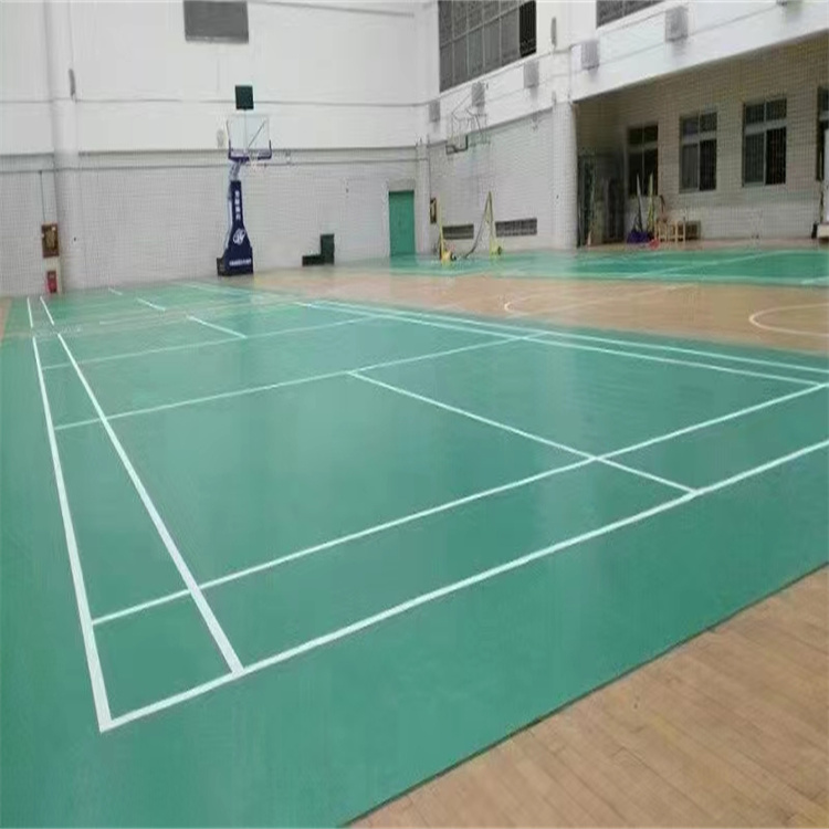 羽毛球場(chǎng)地專用地膠 PVC運(yùn)動(dòng)塑膠地板 全國均可上門施工