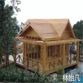 四川防腐木環(huán)保木屋設(shè)計定制 林怡凡裝飾承接各種防腐木景觀工程