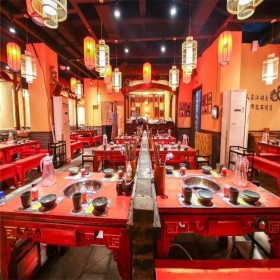 火鍋?zhàn)酪味ㄖ?火鍋?zhàn)酪螆A臺(tái)廠家 無(wú)煙火鍋?zhàn)酪味ㄖ?火鍋?zhàn)酪紊嘲l(fā)廠家