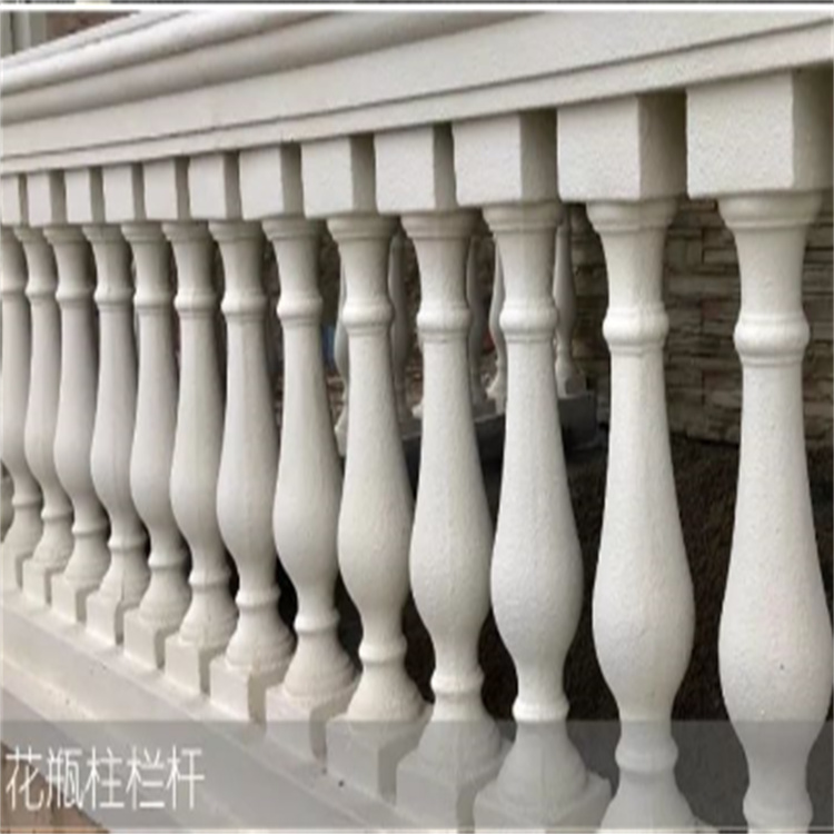 別墅洋樓陽(yáng)臺(tái)欄桿 grc花瓶柱護(hù)欄 小羅馬柱外墻裝飾材料 按需定制