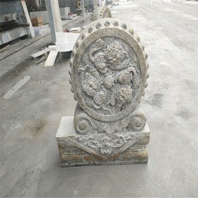 梨花白抱鼓 漢白玉抱鼓石雕 定制梨花白抱鼓價格