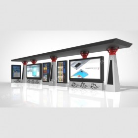 候車亭生產(chǎn)廠 鄉(xiāng)鎮(zhèn)公交站臺(tái)定制 智能公交候車亭 電子站牌