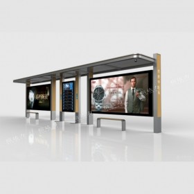 城市公交站臺(tái)候車亭 不銹鋼材質(zhì) 款式新穎價(jià)格實(shí)惠