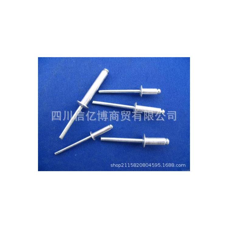 廠家直銷(xiāo)拉鉚釘  鋁質(zhì)抽芯鉚釘  國(guó)標(biāo)圓頭拉釘環(huán)保裝潢訂質(zhì)量保證
