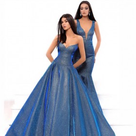 名媛小禮服 名媛禮服連衣裙高端 名媛禮服女 宴會禮服裙名媛氣質(zhì) 藍色星空裙