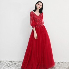 附近租禮服 成都禮服一條街 冬季敬酒服 長袖禮服 新娘結(jié)婚禮服