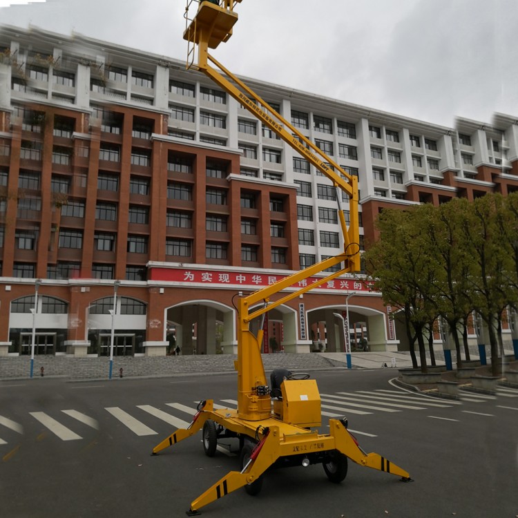 半電動曲臂式升降作業(yè)平臺 360度旋轉(zhuǎn) 平穩(wěn)升降操作安全