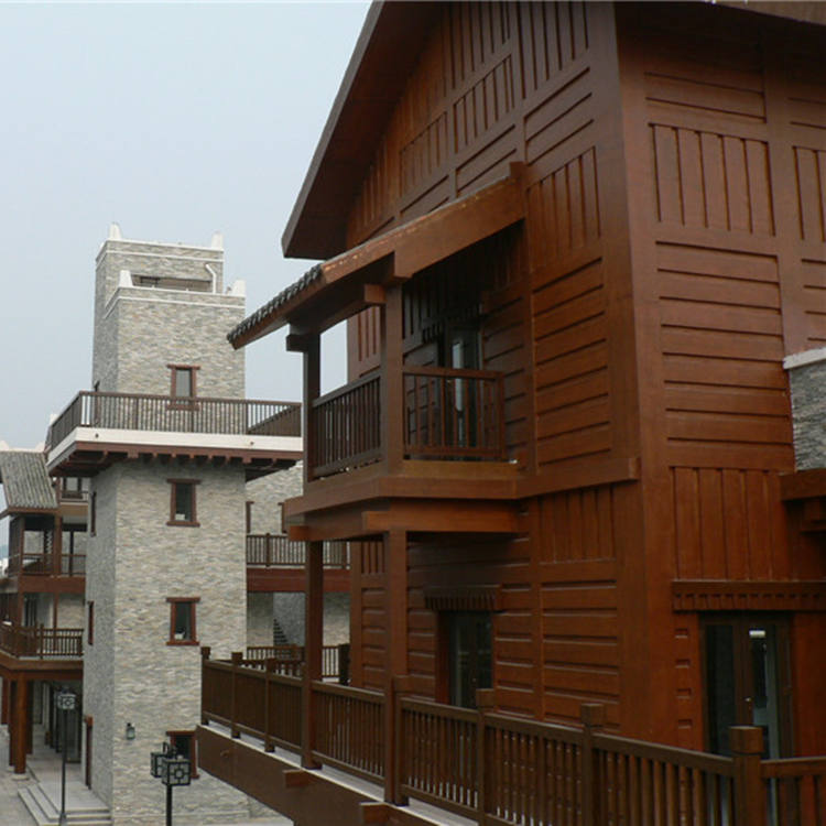 仿木紋構件 色澤紋理逼真 永宏歐典專業(yè)仿木紋建筑設計 施工安裝