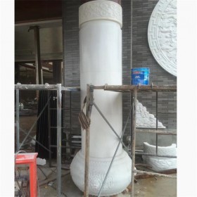 石雕漢白玉羅馬柱 圓柱形 戶外別墅庭院護(hù)欄裝飾 可定制