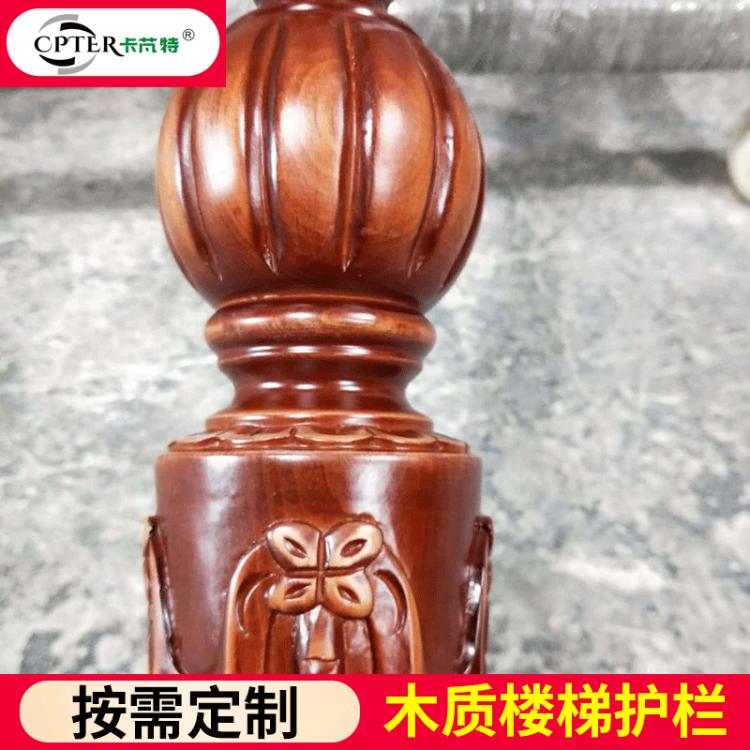 家裝樓梯配件立式櫸木立柱 閣樓別墅室內(nèi)實木護欄 可雕刻小柱子