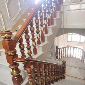 別墅實(shí)木樓梯定制廠家   卓創(chuàng)永恒   陽臺(tái)扶手 閣樓旋轉(zhuǎn)樓梯