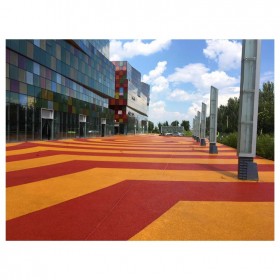 合肥市毫州市彩色透水混凝土地面  透水混凝土如何施工  透水混凝土道路廠家 彩色壓?；炷翉S家 免費輔導(dǎo)