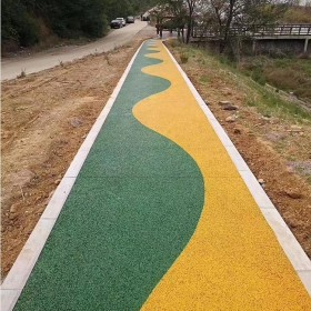 重慶江津透水地坪  多孔無砂彩色透水混凝土   地坪材料生產(chǎn)廠家   生態(tài)透水砼粘接劑   5公分透水   現(xiàn)場施工免費(fèi)指導(dǎo)