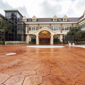 壓模透水地坪 壓印地坪 藝術(shù)壓膜地坪材料 批發(fā)價(jià)格