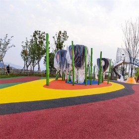 露骨地坪 彩色透水混凝土 透水地坪粘接料廠家 市政建設(shè)、園林景觀