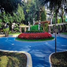 南平市 生態(tài)透水混凝土 5CM彩色透水砼 透水性混凝土彩色路面 免費送貨到工地