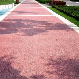 煙臺市 c30彩色透水混凝土 彩色透水地面 生態(tài)透水路面 透水砼 材料廠家直銷