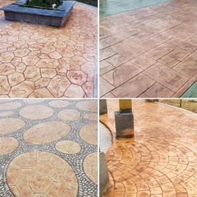 伊犁 藝術(shù)彩色地坪 彩色水泥地坪 壓花混凝土地坪 材料廠家提供