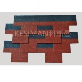 多彩瓦 瀝青瓦工藝型屋面瓦 中國紅 防水建筑施工 廠家批發(fā)直供