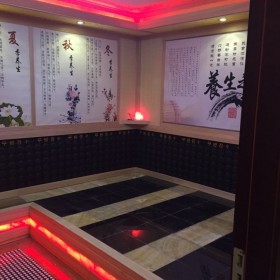 成都洗浴中心鹽療房設(shè)計(jì)安裝 汗蒸館裝修 汗蒸房裝修材料廠家智恒