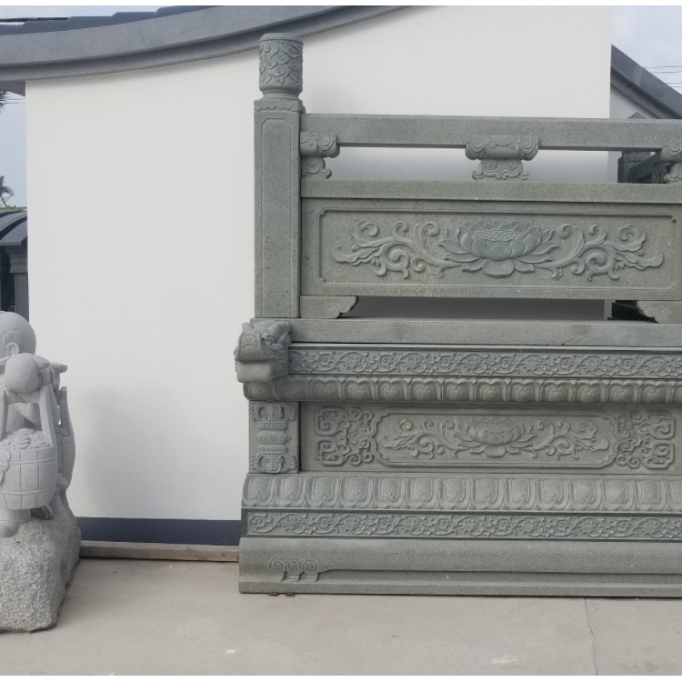 四川常年批發(fā)青石欄桿 河道花崗巖石護欄 石欄桿定制廠家