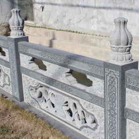 浮雕石欄板 護城河石橋青石欄桿 漢白玉護欄 美觀實用