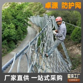 環(huán)形邊坡防護網 被動邊坡攔截網  卓源現貨供應